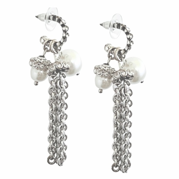 PREMIER DESIGNS • Girl’s Best Friend Four Way Style Earrings Huggie Hoops - Picture 4 of 9